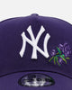 New Era New York Yankees 'Purple Rose' 9FORTY A-Frame Snapback Purple