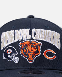 New Era Chicago Bears 'Super Bowl Champs' 9SEVENTY Stretch Snapback Official Team Colour