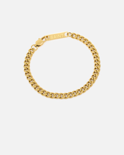 Saint Morta 5mm Cuban Bracelet Gold