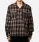 Sworn To Us Lotus Angel Flannel Button Up Shirt Brown