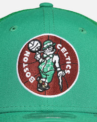 New Era Boston Celtics 'HWC' 9SEVENTY Trucker Stretch Snapback Green Med