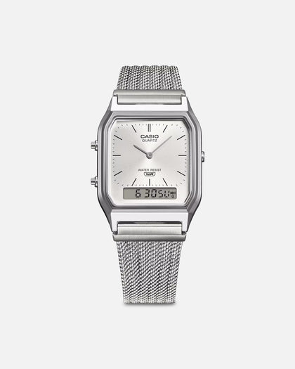 Casio AQ230EM-7A Watch Silver/Silver