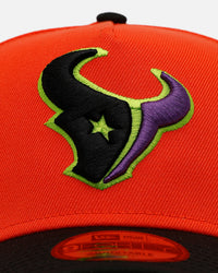 New Era Houston Texans 'Halloween' 9FORTY A-Frame Snapback Orange/Black