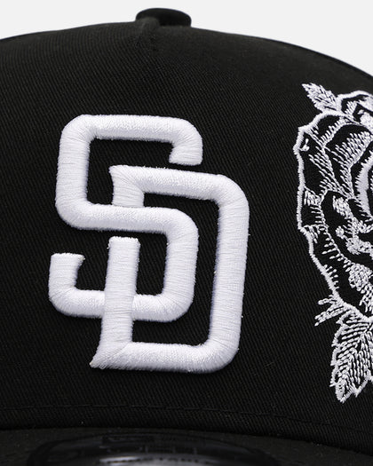 New Era San Diego Padres 'Ornate Rose' 9FORTY A-Frame Snapback Black/White