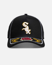 New Era Chicago White Sox 'Rose Visor' 9FORTY A-Frame Trucker Snapback Black/Rose