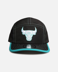 New Era Chicago Bulls 'Black Aqua' Camper Strapback Black/Aqua
