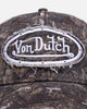 Von Dutch Distressed Dad Strapback Brown Camo