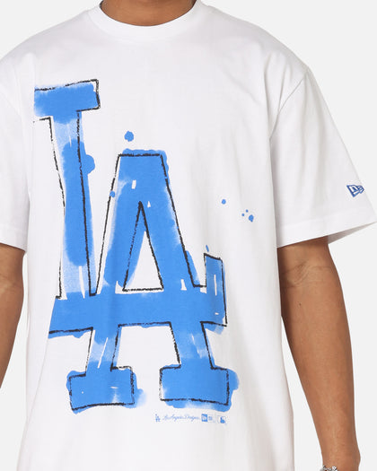 New Era Los Angeles Dodgers Oversized Paint T-Shirt White