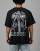Loiter Chrome Spider T-Shirt Black Acidwash