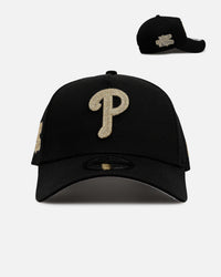 New Era Philadelphia Phillies 'Raised Metallic Chainstitch' 9FORTY A-Frame Snapback Black