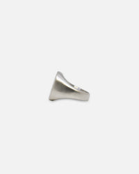 NXS Rose Signet Ring White Gold/Black
