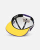 Pro Standard Los Angeles Lakers Pinstripe Wool Snapback Eggshell/Yellow