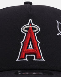 New Era Los Angeles Angels 'Cherub Official Team Color' 9FORTY A-Frame Snapback Navy