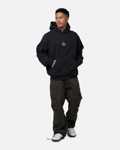 Culture Kings CK Embroidered Hoodie Off Black