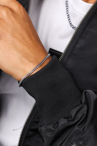 Saint Morta 3mm Cuban Bracelet White Gold