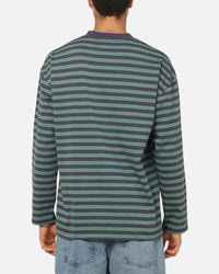 Carre Collective Stripe Long Sleeve T-Shirt Navy Stripe
