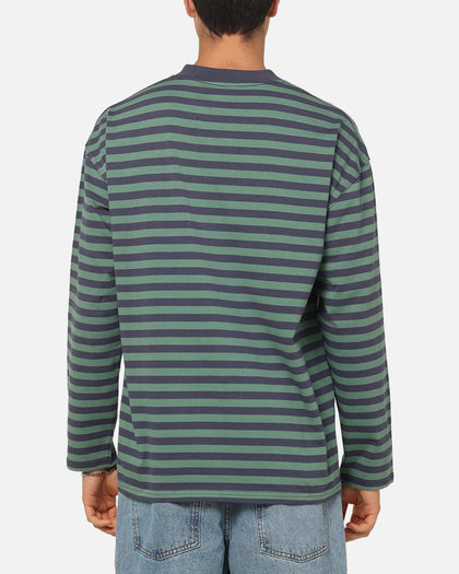 Carre Collective Stripe Long Sleeve T-Shirt Navy Stripe
