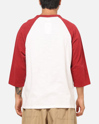 Nike 3/4 Sleeve Raglan Top Crimson/White