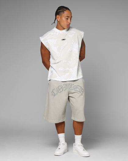 Loiter Destruct Sweat Shorts Grey