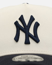 New Era New York Yankees 'Team Color Visor' 9FORTY A-Frame Snapback Chrome