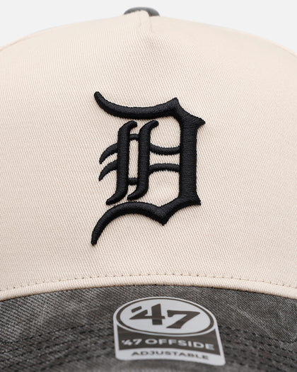 47 Brand Detroit Tigers 'Washed Black Visor' 47 Offside Snapback Natural