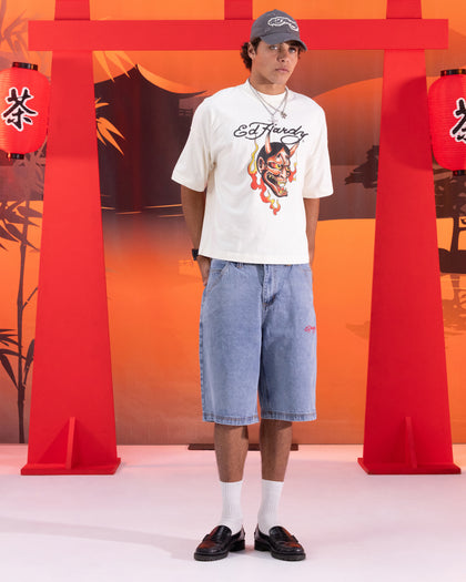 Ed Hardy Devil T-Shirt Off White
