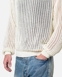 MNML Mesh Knit Sweater Cream