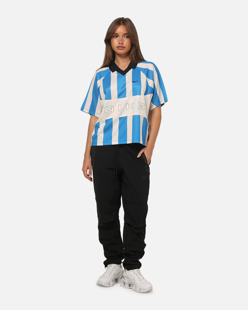 Nike Women's Sportswear Street Oversized Striped Jersey Blue/White