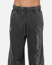 Mitchell & Ness Las Vegas Raiders Star Script Relaxed Track Pants Washed Black