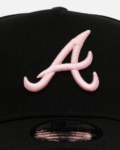 New Era Atlanta Braves 'Black And Pink' 9FORTY A-Frame Snapback Black/Pink