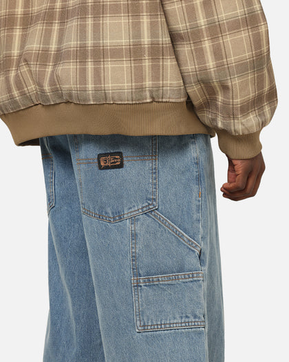 Carre Baggy Carpenter Jeans Mid Blue Denim