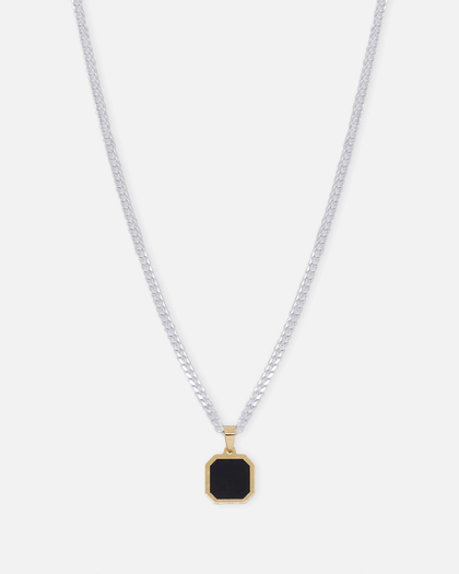 House Of Auric Alexander Onyx Pendant 18k Gold Vermeil