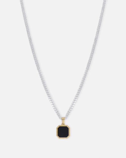 House Of Auric Alexander Onyx Pendant 18k Gold Vermeil