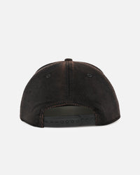 New Era South Sydney Rabbitohs 'NRL Golfer Washed Black' Pre-Curved Corduroy Golfer Snapback Washed Black