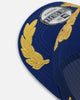New Era Miami Dolphins 'Podium Pack' Pre-Curved Golfer Trucker Snapback Light Royal/Metallic