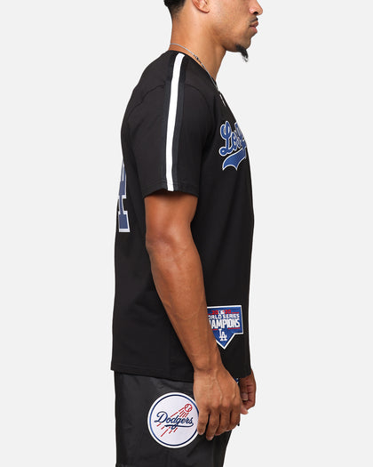 Pro Standard Los Angeles Dodgers Classic Mesh Striped T-Shirt Black