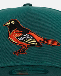 New Era Baltimore Orioles 'Citrus 2.0' 9FORTY A-Frame Snapback Dark Green/Orange