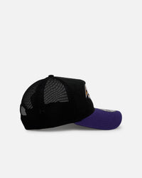 New Era Baltimore Ravens 'Washed Truckers' 9FORTY A-Frame Trucker Snapback Official Team Color