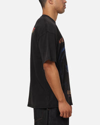 73Studio X Mortal Kombat 2 Vintage T-Shirt Black Acidwash
