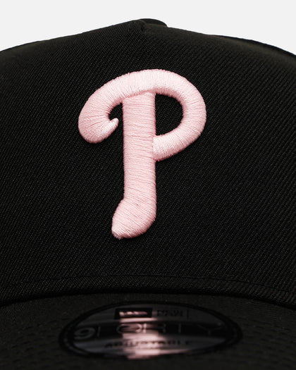 New Era Philadelphia Phillies 'Black And Pink' 9FORTY A-Frame Snapback Black/Pink