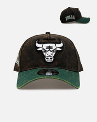 New Era Chicago Bulls 'Washed Green 2.0' 9FORTY A-Frame Snapback Black/Green