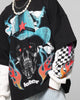 Loiter Daytona Layered Long Sleeve T-Shirt Black/White