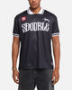 S Double Football Jersey Solid Black