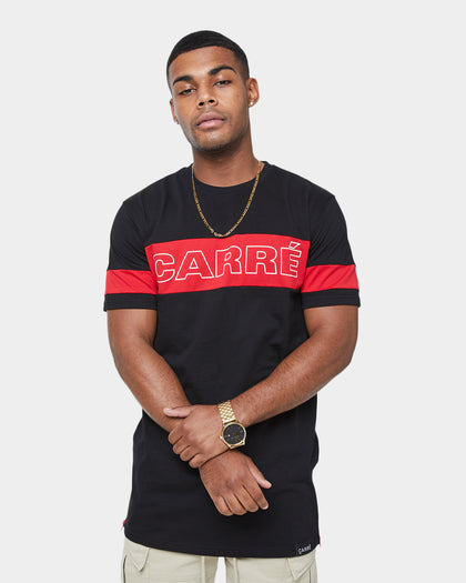 Carré Panneau Short Sleeve T-Shirt Black/Red