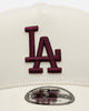 New Era Los Angeles Dodgers 'Too Clean 2.0' 9FORTY A-Frame Snapback Chrome/Maroon