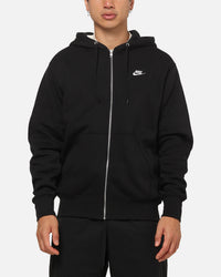 Nike Sportswear Club Fleece Full-Zip Hoodie Black/Black/White