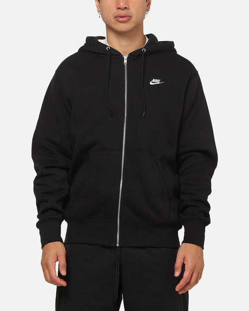 Nike Sportswear Club Fleece Full-Zip Hoodie Black/Black/White