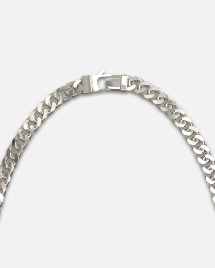 Guess Mainline Lo Studio 21" Curb 8MM Chain Necklace Silver