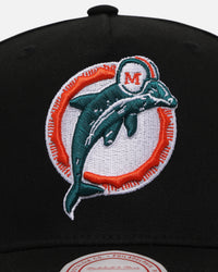Mitchell & Ness Miami Dolphins Team Colour Logo MVP Snapback Black