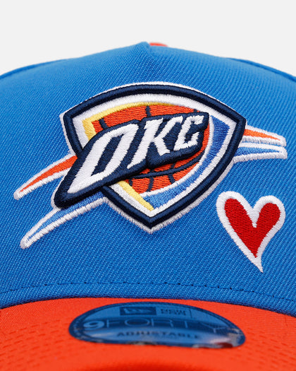 New Era Oklahoma City Thunder 'Team Color Hearts' 9FORTY A-Frame Snapback Official Team Color